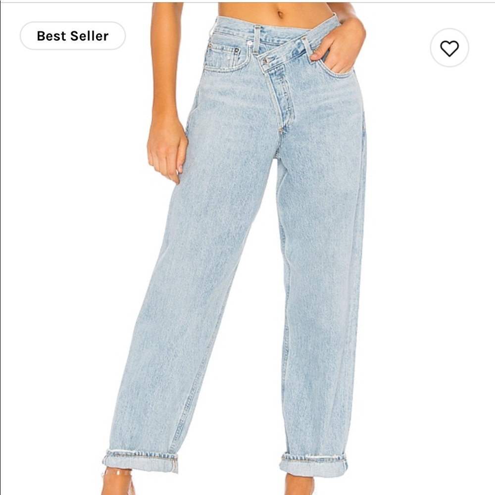 agolde criss cross jeans